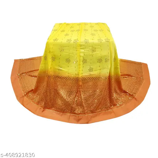 Embroidered Rajputi poshak for women, semi-stitched lehenga set in Georgette material with Aari and stone work, suitable for parties and festivals