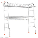 Stainless steel dish racks, space-efficient for modern kitchens (10"x28"x30"), Made in India