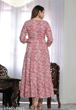Purple rayon embroidered gown, perfect for parties and festivals, three-quarter sleeves, M-6XL sizes available