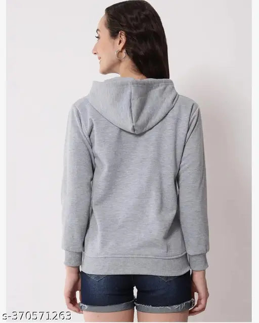 Fleece women's jacket by Aarchangel, solid-colored and long-sleeved, size S-XL