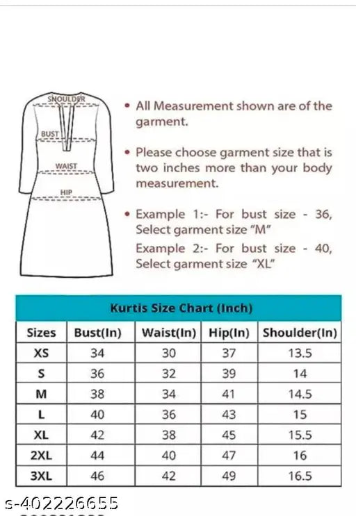 Green rayon printed Anarkali kurti, intricate design, three-quarter sleeves