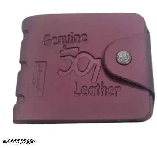 Textured canvas and leather bi-fold wallet for men, featuring 5 compartments for essential storage. Ideal for daily use or as a thoughtful gift. Indian origin