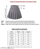High waisted above-knee lavender check pleated mini skirt with attached shorts, women's fashionable activewear for various occasions. Polyester fabric, multiple sizes available