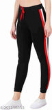 Striped cotton blend pocket joggers for girls, soft, comfortable, and stretchable. Ideal for sports and yoga. Available in multiple colors, sizes ranging from 28-32 inches. Made in India