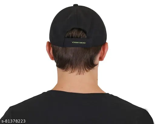 Cotton Goodluck Men's Summer Cap - Solid, breathable design, perfect for warm weather, Made in India