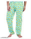 Multicolor printed cotton pyjama lounge wear for women, free size pack of 5 by US Trendz