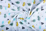 Organic cotton AC blanket swaddler, animal print design, ideal for an air-conditioned room