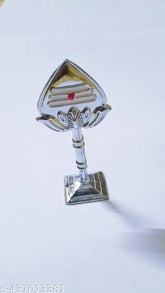 Indian Muruga vel: Nickel-plated auto showpiece for dashboard & home decor, solid material