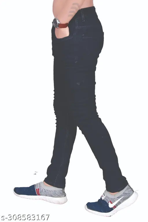 Cotton blend dyed/washed men's trousers, 2DOBY-XL-PLANE BLACK, black pants with various sizes from 28 to 34