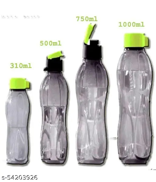 Tupperware family plastic bottle set, ergonomic fridge storage for water - India
