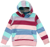 Wool striped sweatshirt for girls, 2-3 years, made in India