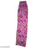 Synthetic polyester maxi pajama lower set for women (S-XXXL), soft and breathable Febric crepe fabric, India origin