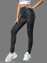 Multicolor printed lycra women's jeggings for active summer wear, gym or sportswear, available in sizes 26-36 (India origin)