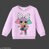 KidsTrendy printed cotton blend sweatshirt for kids aged 6 months to 15 years, stylish winter wear for babies and children