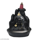 Handcrafted poly resin Lord Adiyogi incense holder with 101 scented cones, perfect for home decor and gifting