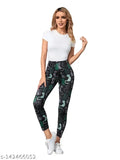 Printed net lycra jeggings for women and girls, available in sizes 26, 28, 30, 32, 34, and 36. Made in India