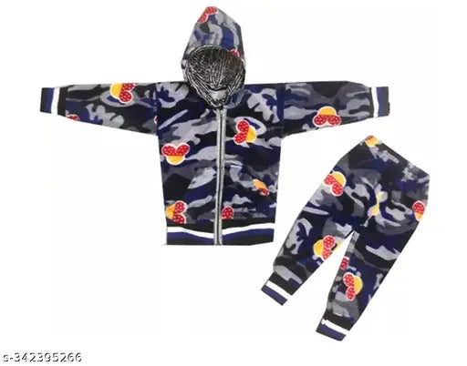 Woolen winter T-shirt pyjama for kids, warm and stylish in ZEANTI design - India