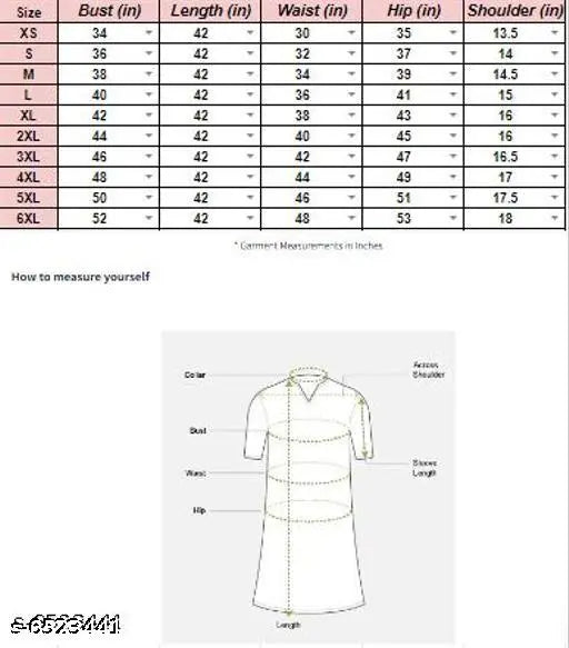 New Combo Collection Indian kurti, available in L & XXL sizes with detailed measurements provided