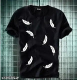 Black Polyester Round Neck Full Sleeve T-shirt for Men & Boys - Quality and Comfortable Fit for All Seasons