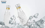 Plastic crystal water bottles (pack of 3) by ELIGHTWAY MART, 1000ml each, 10x11x12cm dimensions