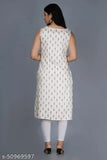Rayon Aishani Voguish sleeveless kurti, printed combo, XL (Bust 42in), Indian women's fashion