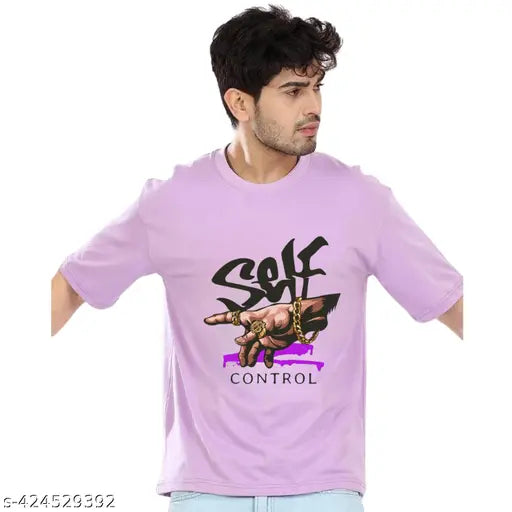 Four Brother oversized cotton blend T-shirt for man, printed pattern, soft fabric, XL size