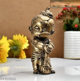Beautiful poly resin Hanuman idol (9 cm x 20 cm x 7 cm), Indian-crafted Lord Bal Hanuman decor piece for home, mandir or living room - perfect mothers day gift and trending in 2024