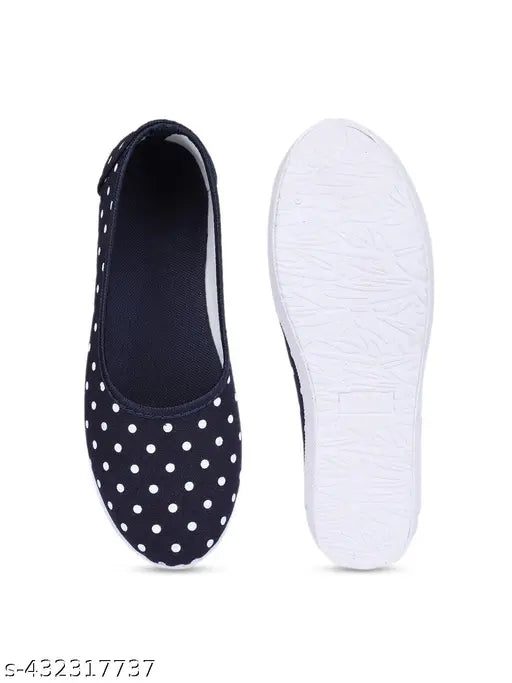 Synthetic ballerinas, SAINI UDYOG latest collection for women & girls, slip-on shoes in various sizes (IND-5, IND-6, IND-7, IND-8), made in India