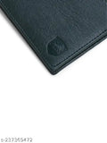 Faux leather men's wallet, 8 card slots, casual evening party travel trendy design, solid color, free size (9cm x 11cm), Made in India
