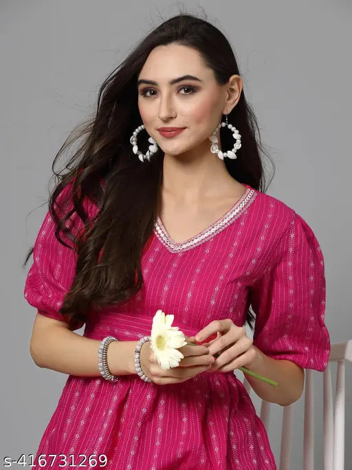 Rajasthani printed cotton cord set (top & bottom) for women, vibrant Indian-inspired palazzo and shirt set with long sleeves, size XS - XXL