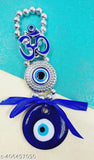 Om blue Nazar Battu evil eye hanging: home entrance decoration, protection, good luck charm, office & home