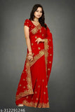 Georgette saree with full diamondstone embroidery, beautiful Indian traditional wear