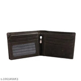 Hazel green leather wallet, 5 compartments, Indian-made genuine leather men's wallet by ThinkBeest