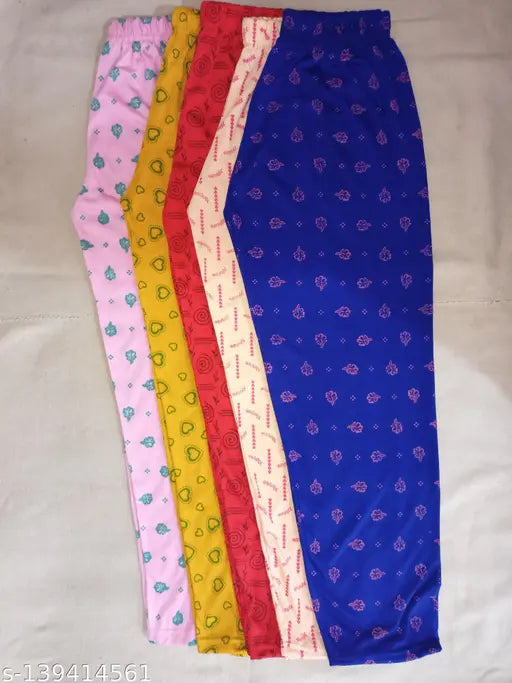 Soft cotton women's track pant night dress, printed in various designs, paired with a free makeup brush set