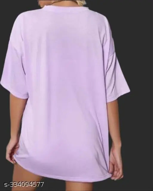 Trending oversize plane cotton blend t-shirt, solid net design, three-quarter sleeves, available in S, M, L, XL, XXL