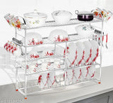 Stainless steel kitchen utensils rack, 5 shelves, 10x30x36 inches, Akaya Creations