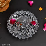 Handcrafted glass MiRiM Tortoise with Pond, enhances career, health, wealth, family & education luck (11cm x 4cm), Indian Feng Shui decor