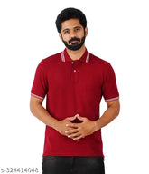 Motus men solid plain polo T-shirt, short sleeves, premium cotton, breathable & comfortable, Indian made