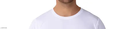 Cotton blend Sidhu Moose Wala t-shirt, white printed with artist's name on short sleeves, Indian made