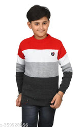 Woolen kid's sweater (pack 1) - self-designed woolen sweater for 8-12 years, made in India