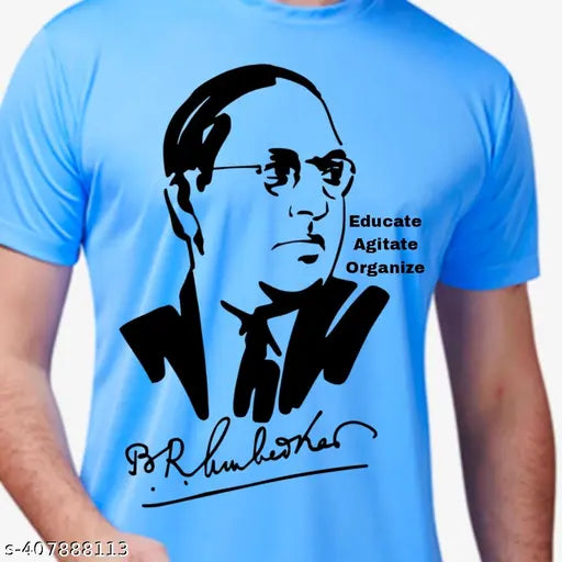 Dr. BR Ambedkar Tribute T-shirt, unique design, polycotton fabric, smooth and soft - Ambedkar Jayanti celebration attire