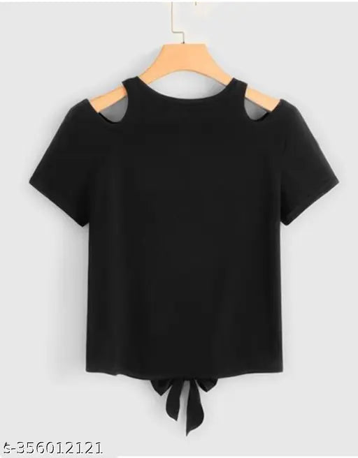 Trendy lycra shoulder-cut crop top, queen printed pattern, women's size S-XL, Indian origin