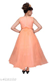 Sky Heights Sleeveless Embroidered Net Gown Dress for Girls (11-12 years), modern party wear fashion