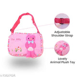 Kids sling bag: Canvas Helo kitty with 1 compartment, non-toxic, soft plush material, suitable for 2-6 year olds