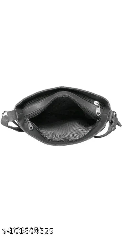 PU Dil bule slingbag, free size solid net bag with 2 compartments, India origin