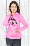 Printed wool sweater for girls aged 4-16, long sleeves on display