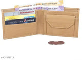 Leather ATM VEG wallet, free size with 4 compartments, stylish and trendy design, handcrafted in India