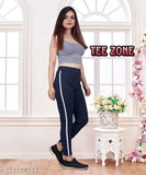 Striped net Lycra jeggings for women, high waist and ankle length, stretchable workout pants, comfortable gym outfit