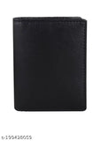 Leather wallet card holder, solid pattern, organizes IDs and money perfectly (18cm x 10cm)