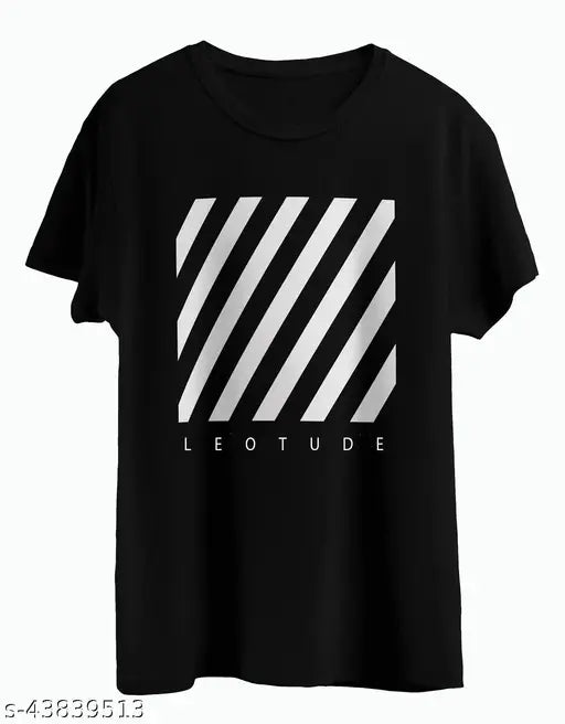 Stylish latest short sleeve printed cotton t-shirt, 100% bio-washed for extra softness